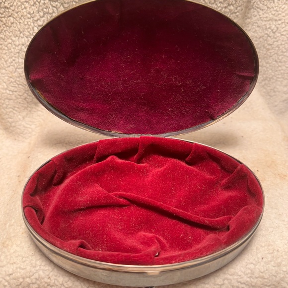 Antique 1900s elaborate Danish Denmark silver plated trinket jewelry box. - Picture 9 of 11